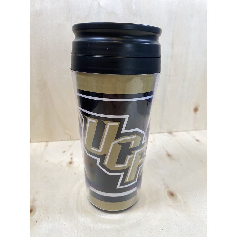 University of‎ Central Florida Golden Knights Travel Tumbler Mug Cup Lid New